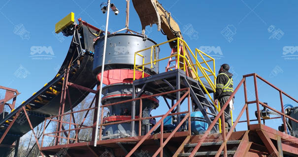 Britador de cone hidráulico de cilindro único HST