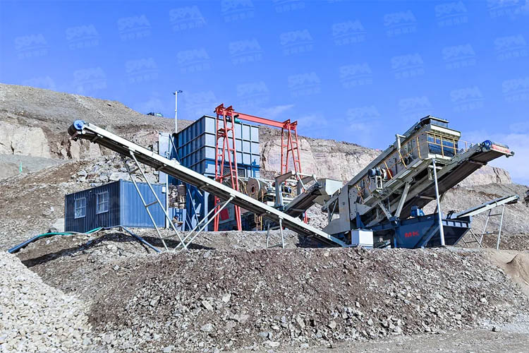 Planta móvel de processamento de areia de sílica