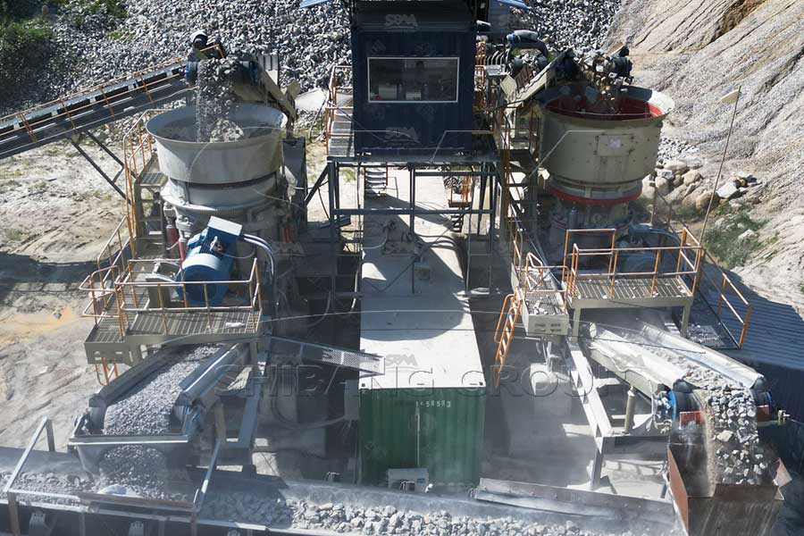 Britador c&ocirc;nico para britagem de granito no Brasil